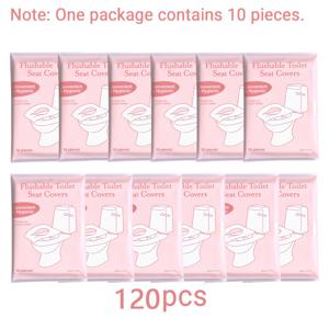 TEMU 120/240개 일회용 변기 커버 - 휴대용 변기 시트 패드, 여행 및 호텔용, 개별 포장으로 간편하게 휴대 가능, 대부분의 변기 모양에 적합. 범용 휴대용 위생, 공공 화장실, 비행기 및 캠핑에 이상적