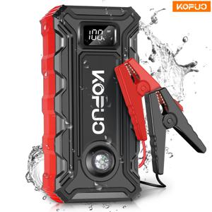TEMU 8000mAh 차량용 점프 스타터 (5.0L 가솔린 및 4.0L 디젤 엔진용) - USB 충전, 듀얼 출력 및 LED 라이트가 있는 12V 비상 배터리 부스터 (트럭, SUV, 차량용)