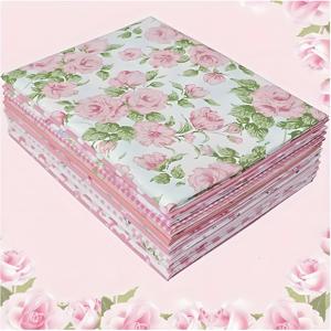 TEMU 14가지 패턴 42개입 미리 재단된 사각 패브릭 번들 - 5.11X5.11인치 (13X13cm) 수제 퀼팅/베개 장식/발렌타인데이/휴일 행사용/소형 아이템 제작 다용도 원단/수제 애호가 선물 자수 장식 용품