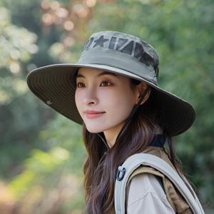 TEMU 여성용 자외선차단 여름 버킷햇 햇빛가리개 벙거지모자 접이식 와이어 벙거지 넓은 챙모자 여름 바캉스 패션