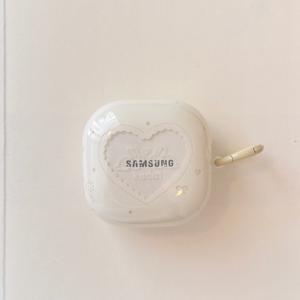 TEMU Korean Easy White Base 홀리 하트 토끼 & 원형 링 이어폰 케이스, Huawei Freebuds 7I 이어폰 케이스, New Freeclip 2 이어폰 케이스, Freebuds SE 3 Easy 5I 이어폰 케이스 Pro 3 귀여운 Korean 이어폰 케이스에 적합