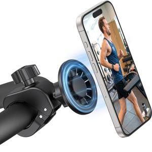 TEMU 360도 회전이 가능한 클립형 휴대폰 거치대. 헬스장, 사이클, 트레드밀, 유모차, 자전거 핸들바, 쇼핑카트, 골프카트 등에 적합합니다.