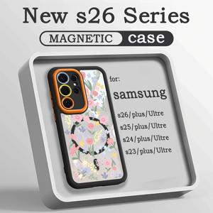 TEMU 휴대폰 케이스: 삼성 갤럭시 S26 휴대폰 케이스용, S25 차량용 마그네틱 투명 보호 커버, S23 소프트 엣지 하드 케이스, 페인팅 트렌디/Sultra 신형 모델/S 풀커버/S24/S+