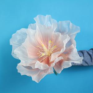TEMU 30cm 복숭아꽃 거즈, 매장 디스플레이 장식용, 웨딩 장식 쇼케이스, 야외 파티 사진 소품 및 조화용