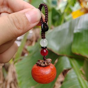 TEMU 수제 목재 감귤 펜던트 중국 스타일, 크리스마스 장식, 사무실 장식, 파티 장식, 집들이 선물, 거실 펜던트, 키체인, 신학기 선물, 새해 선물로 적합한 간편한 남성용 키링 스타일