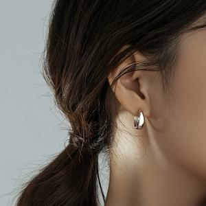 TEMU 부드럽고 두꺼운 둥근 316 스테인리스 스틸 펜던트 귀걸이 한 쌍, 및 엘레강스 스타일에 완벽, 선물용 또는 파티용으로 이상적, 사계절 액세서리, 귀걸이