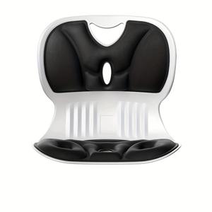 TEMU 요추 지지 쿠션이 있는 인체공학적 의자, 자세 교정을 위한 완벽한 도구