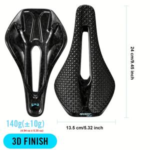 TEMU RYET 초경량 탄소 자전거 안장 3D 프린팅 안장 105G 135mm MTB 그라벨 로드 자전거 시트 자전거 부품용 자전거 안장