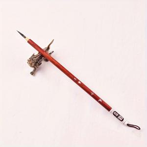 TEMU 전연 펑시 선화용 붓: 세밀한 그림을 위한 삼화자사(三花紫沙) 붓, 송 휘종의 슬림 골드 스타일 붓, 혼합 털과 사슴털, 소형 사이즈, 우아한 꽃가지, 매력적인 인물, 선화 탕카(Thangka), 수작업 수채화 채색, 전통 중국화 선화용 붓