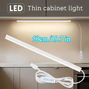 TEMU 1개 스마트 LED 독서등, 야간 조명, 캐비닛 조명, USB 플러그, 푸시 버튼 스위치 포함, 3가지 색온도 조절, 자석 부착, 책상/주방/캐비닛 USB 조명용