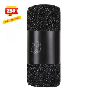 TEMU 반짝이는 속이 빈 실, 은빛 광택 실, 수제 DIY 재료용, 니트 패션 가방, 토트백, 태양 모자, 숄더백, 신발 및 기타 액세서리 제작용, 100% 폴리에스터 섬유, 1봉지 = 2롤 = 300g