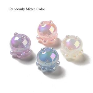 TEMU 10개 발광 아크릴 비즈, 글리터, 문어형, Random Mix Color, 17.3x16.1mm, DIY 액세서리 제작용 (목걸이/귀걸이/팔찌/키체인), 수공예품 & Beading Projects, 창의적인 디자인, 가벼운 무게의 재료