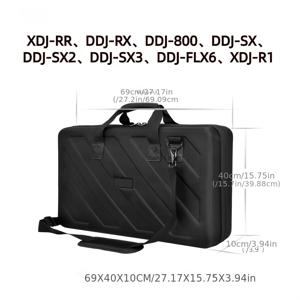 TEMU Pioneer DDJFLX4, 400 SR2, SX, 800, 1000, DDJ1000SRT, FLX6, GRV6 컨트롤러 및 XDJRR 올인원 DJ 장비에 적합한 디지털 하드 쉘 가방