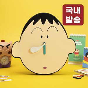 TEMU 짱구 맹구 콧물 무소음 벽시계 벽걸이 인테리어 시계 굿즈 CLC-M01