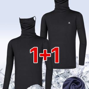 TEMU (1+1)( 2장세트! ) 남성 자외선차단 냉감 쿨링 긴팔 아웃도어 티셔츠(M5OPST37)