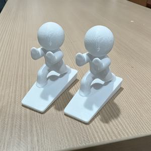 TEMU 사랑스러운 도어 스토퍼 2개, 장식용 작은 인형 모양 쐐기형 쐐기, 고정식 가정용 안전 도어 홀더, 미끄럼 방지 고무 베이스, 실내 액세서리, 거실 및 주방용, 사무실 및 호텔 객실에 적합