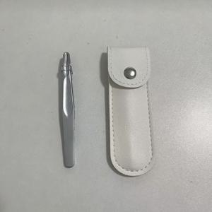 TEMU 스테인리스 스틸 라운드 헤드 핀셋, 눈썹 및 얼굴 제모용 - 이음새 없는 그립감, 짧은 털을 위한 정밀한 다듬기, 눈썹 및 수염의 손쉬운 빗질, 견고한 구조, 세련된 디자인, 수염 정리 - 보호 커버 포함