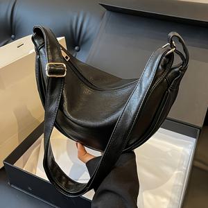 TEMU 여성용 스타일리시 크로스바디 백, 대용량, 독특한 디자인, 고급스러운 느낌, 빈티지 만두 모양