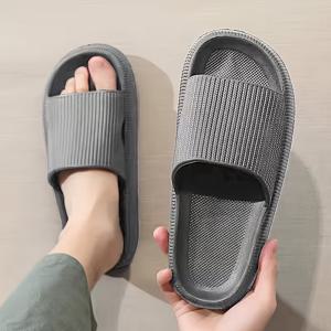 TEMU 새로운 스타일 아우터웨어 통굽 슬리퍼, 부드러운 밑창, 내구성 좋음, 남녀공용/커플용, 트렌디한 디자인, 해변, 가정용, 야외 활동 등 다양한 환경에 적합