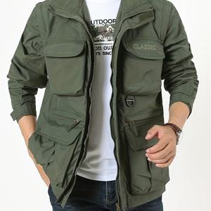 TEMU 남성용 멀티 포켓 퀵 드라이 재킷 872 메쉬 안감 탈부착 가능 슬리브 및 후드 지퍼 클로저, 외부 8개 포켓 및 내부 지퍼 포켓 1개