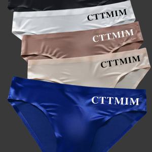 TEMU 5피스 남성 브리프, 남성 삼각 속옷, 캐주얼 패션 남성 심리스 속옷, 삼각 팬츠, 남성 로우라이즈 브리프