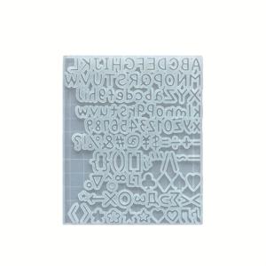 TEMU DIY 에폭시 레진 소문자 장식 몰드, 문자 심볼 실리콘 레진 액상 몰드