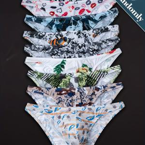 TEMU [남성용 끈 팬티] 6개 세트. 랜덤 끈 팬티가 특징인 새로운 남성용 속옷. 통기성 좋고 편안함. 몸에 잘 맞고 부드러움. 시원하고 부드러움. 패셔너블하고 트렌디함. 남성 데일리 웨어에 이상적