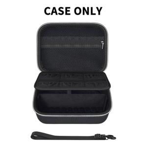 TEMU 콘텐츠 크리에이터를 위한 Sony ZV-1/ ZV-1F/ ZV-1 II 카메라용 디지털 카메라 케이스, 케이블, 배터리, SD 카드, 삼각대 & 마이크를 위한 추가 포켓이 있는 보호 여행용 보관 가방 (박스 전용)