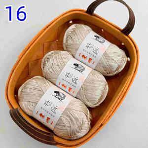 TEMU [3묶음/150G] 텐셀 린넨 리요셀 얀 봄 여름 얀 터치 1.5mm 가는 실, 손뜨개 스웨터 반팔 숄 등에 적합