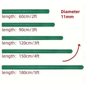 TEMU 금속 식물 지지대 10개, 덩굴 격자망 지지대, 60/90/120/150/180cm 길이 선택 가능, 원하는 야외 정원 프레임을 자유롭게 DIY, 한 조각으로 배송, 연결 부품 불필요, 다양한 용도로 활용 가능, 실내/실외 원예용, 토마토, 오이, 포도 덩굴식물용, 온실, 겨울정원, 정자대 건축재료, 원예, 채소밭, 정원 기둥용