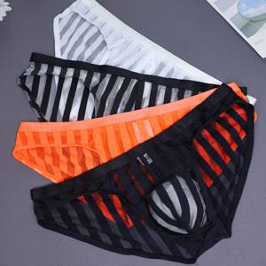 TEMU 4pcs 반투명 통기성 있는 남성용 로우라이즈 팬티
