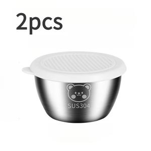 TEMU 2/5/8/10개입 팩 - 뚜껑 포함 304 스테인리스 스틸 소스 컵, 두꺼워진 1.5oz 미니 누수 방지 디핑 그릇, 케첩, 간장, 샐러드 드레싱용, 주방, 레스토랑, 피크닉용 귀여운 휴대용 식기류