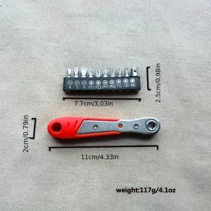 TEMU 36톱니 미니 라쳇 스크루드라이버 세트, L자 렌치 포함, 좁은 공간 수리용 - 소켓 헤드가 있는 멀티툴 세트, 조립 불필요, 수동 작동, 98개 국가 및 지역에서 사용 가능