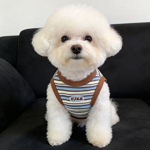 TEMU 소형견 및 중형견용 경량 통기성 강아지 조끼, 치와와, 비숑프리제, 시츄 강아지용 민소매 티셔츠 - 봄 여름 가을 의상, 슬립형 반려동물 의류