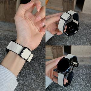 TEMU 20mm/22mm 신상 빈티지 리치리향 합성 인조 가죽 시계 밴드, Amazfit Bip 시리즈, Garmin Venu/Venu Sq2/Venu 2 Plus/Venu 2/3, Samsung Galaxy Watch 7/6/5/4/FE, Huawei Watch GT2/GT3/GT3 Pro/GT4/GT5/GT5 Pro/GT6 호환