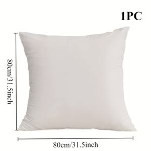 TEMU 23.6''X23.6'' 및 ''X'' 오버사이즈 베개 속통 1개, 크리스프 화이트, 폴리에스터 충전재, 초극세사, 사계절용, 피부 친화적 통기성 커버, 호텔 품질, 소파/침대/사무실 지지