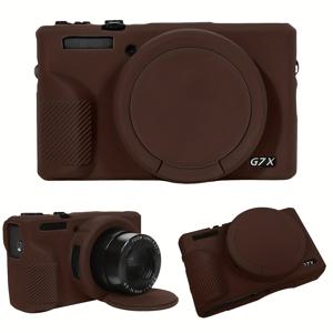 TEMU Canon Powershot G7X Mark III용 소프트 실리콘 보호 케이스 | 탈착식 렌즈 커버, 세탁 가능, 경량, 스타일리시한 보호 - Reayou 브랜드