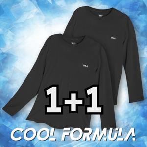 TEMU [1+1] MACCI (마찌) 남성용 기능성 쿨 긴팔 시원한 냉감 실키 스판 티셔츠 쿨포뮬러 정품