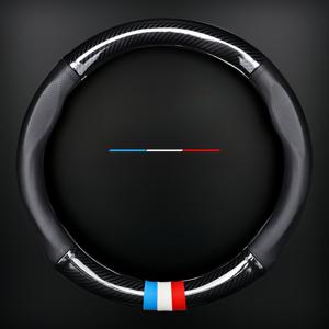 TEMU 범용 섬유 PU 가죽 질감 스티어링 휠 커버, 폭스바겐, 현대, 혼다, BMW 호환, 사계절용, 미끄럼 방지 자동차 액세서리