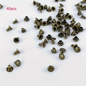 TEMU 40개 구리 버클, 4가지 색상 - 4mm, 내구성 강하고 녹슬지 않음, 인형 옷, 재봉 프로젝트 및 미니어처 공예 용품에 적합, 재봉 프로젝트 액세서리 | 미니어처 버클 | 내구성 있는 구리, 미니어처 버클, 가죽 공예