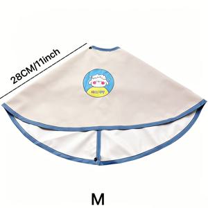 TEMU 강아지와 고양이용 귀여운 세안 턱받이, 세안 망토 목욕 앞치마, 휴대용 반려동물 생일 앞치마, 강아지 목욕 타월 망토