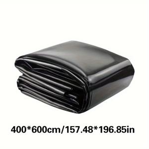 TEMU HDPE 누수 방지 필름 라이닝 생태 연못 검은색 필름 어항 필름 정원 연못 검은색 필름