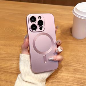 TEMU 휴대폰 케이스 - 아이폰 16 15 14 13 12 11 Promax Plus 16 Pro 16 Plus 16 Promax에 적합한 고급스러운 무광 TPU 보호 케이스, 충격 흡수 쉘
