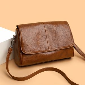 TEMU 이상적이고 편안한 여성용 싱글 숄더 크로스바디 백, 클래식 플립 플랩 디자인과 섬세한 질감, 편안한 숄더 스트랩, 데일리 캐주얼 다용도 실용적인 아이템