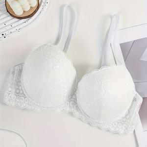 TEMU 언더와이어 레이스 브라, 섹시하고 편안한 업리프트 속옷