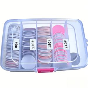 TEMU 샌딩 시트 120매 + 메탈 디스크 1개 | 25mm 0.98인치 네일 드릴 비트 교체 세트 | 전동 페디큐어 기계 굳은살 제거기 드릴 비트 | 멀티 그릿 #80 #120 #180 #240