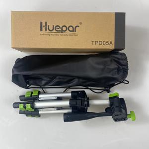 TEMU Huepar 알루미늄 휴대용 조절식 삼각대 (레이저 레벨 카메라용), 3방향 플렉시블 팬 헤드 버블 레벨, 1/4