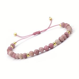 TEMU 4mm 천연석 노랑 호랑이 보라색 녹색 동릉 달장석 빨간 패턴 면 처리된 라운드 비즈와 황금 검은 헤마타이트 비즈가 있는 브레이드 팔찌, 남녀 공용 일상 착용 선물 주얼리