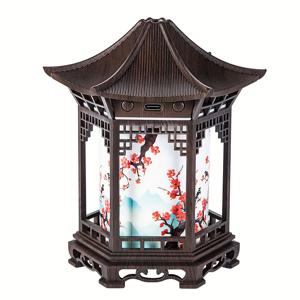 TEMU 중국 스타일 미니 가습기 & 무드등 - USB 휴대용 쿨/드라이 미스트 가습기, 전통 탑/거북이 디자인, ABS 저소음, 가정, 사무실, 차량용 - 침실용 가습기, 선물용 추천