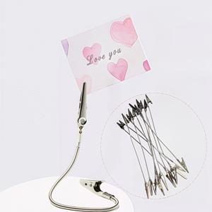 TEMU 8개 조절 가능한 스탠딩 악어 클립 (공예, 카드, 사진, 스티커 메모, 사진 클립용), 가볍고 휴대 가능, 이중 발자국 클립 (책상 정리, 모기 킬러 홀더, 케이블 정리, 사무실 및 가정용)